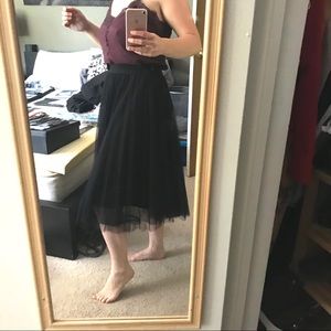 Black tool skirt